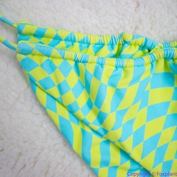 NEW It’s Now Cool x free people checkered wave bikini bottom, L - Picture 14 of 14